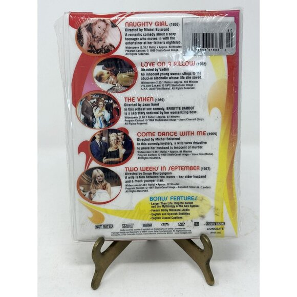 BRIGITTE BARDOT 5-FILM COLLECTION Dvd Set Hefner Vadim Serge Gainsbourg SEALED - Picture 2 of 7